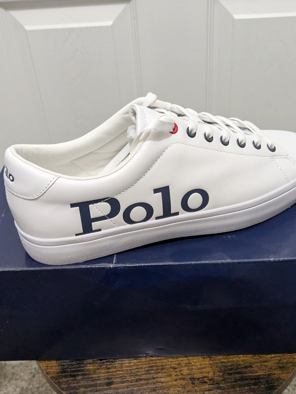 Polo by Ralph Lauren Men's White Leather Low-Top Sneaker